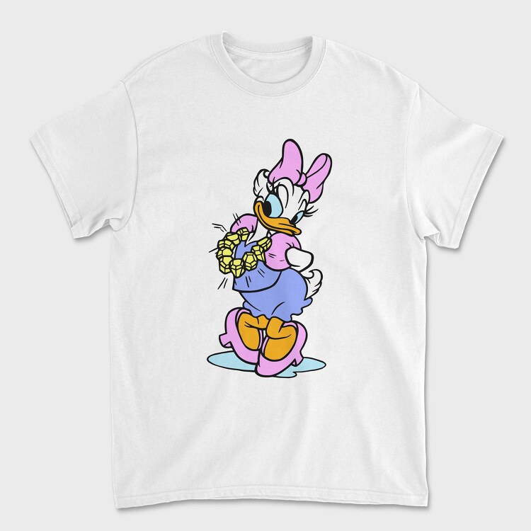 Tricou Barbati (Unisex), Cartoon Retro Daisy Duck 5