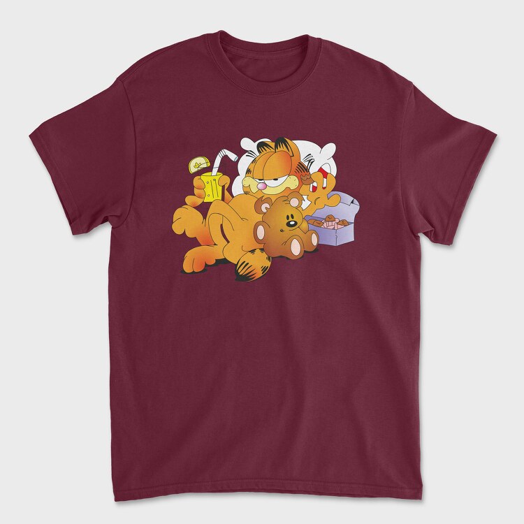 Tricou Barbati (Unisex), Cartoon Retro Garfield 4