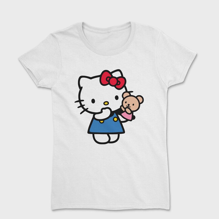 Tricou Femei, Cartoon Retro Hello Kitty 3