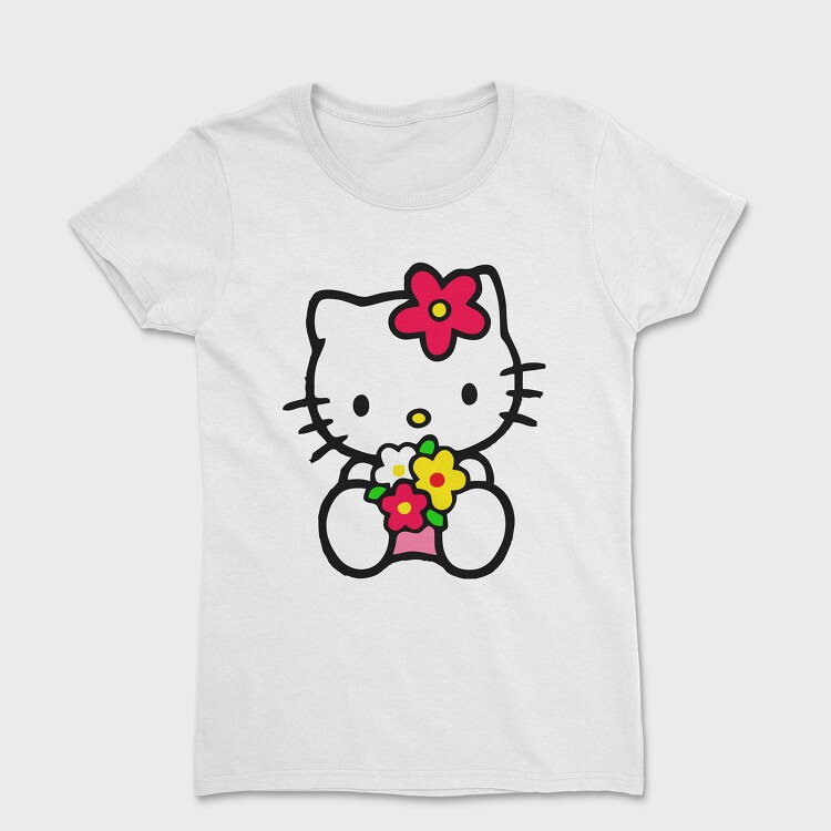 Tricou Femei, Cartoon Retro Hello Kitty 4