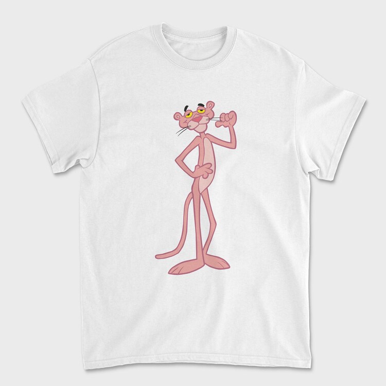 Tricou Barbati (Unisex), Cartoon Retro Pink Panter 1