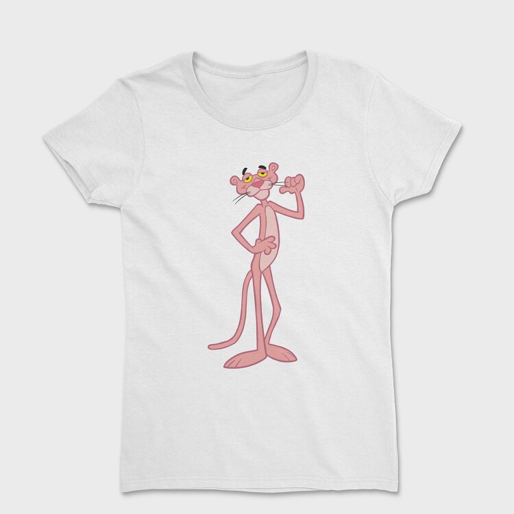 Tricou Femei, Cartoon Retro Pink Panter 1