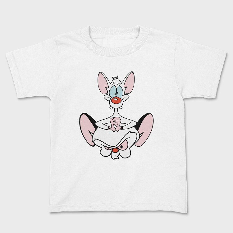 Tricou Copii, Cartoon Retro Pinky and Cerebro 1