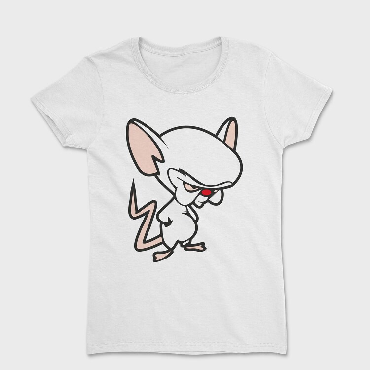 Tricou Femei, Cartoon Retro Pinky and Cerebro 6