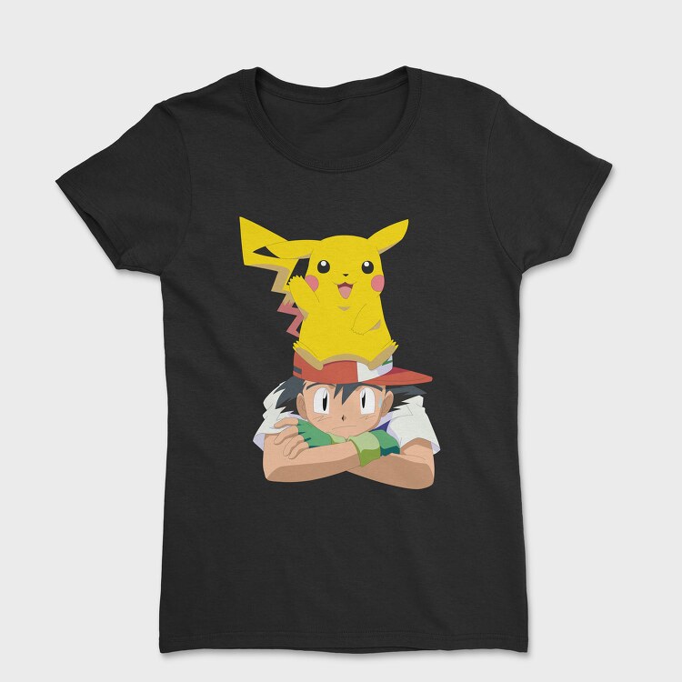 Tricou Femei, Cartoon Retro Pokemon 1