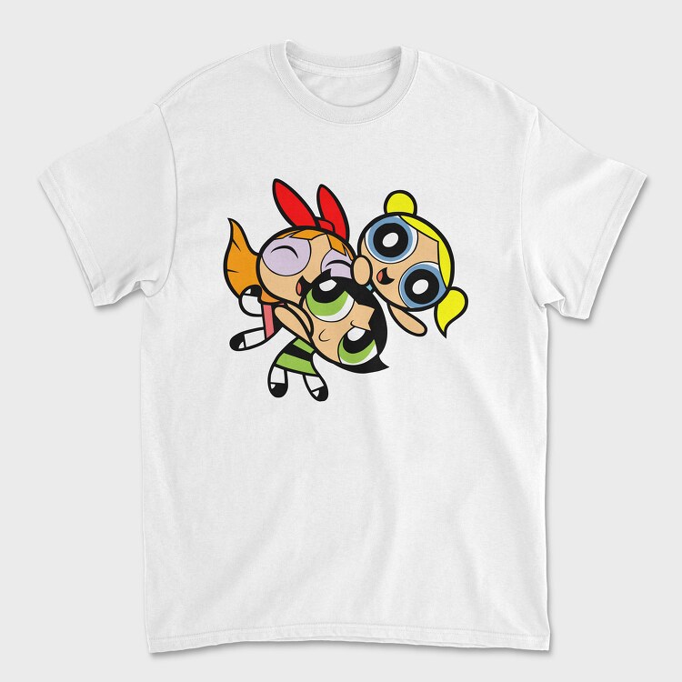 Tricou Barbati (Unisex), Cartoon Retro the Powerpuff Girls 1