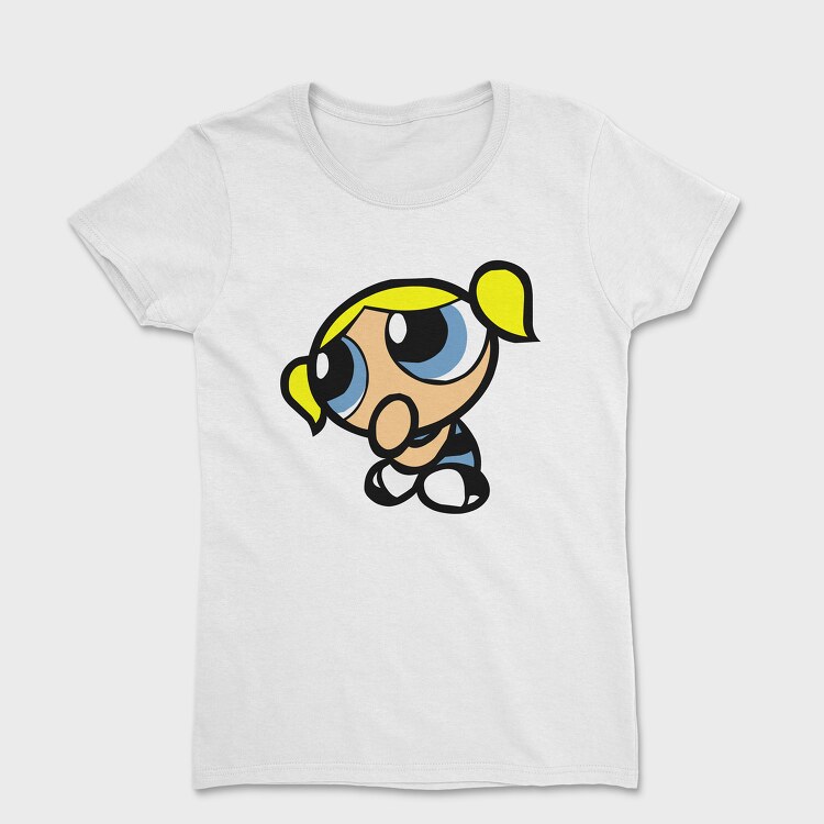 Tricou Femei, Cartoon Retro the Powerpuff Girls 3