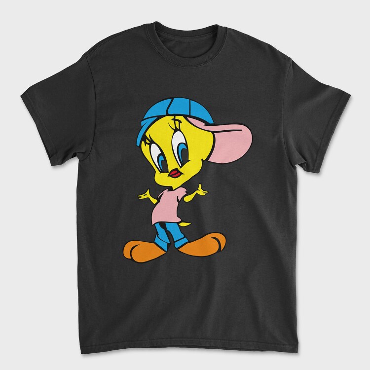 Tricou Barbati (Unisex), Cartoon Retro Tweety 4