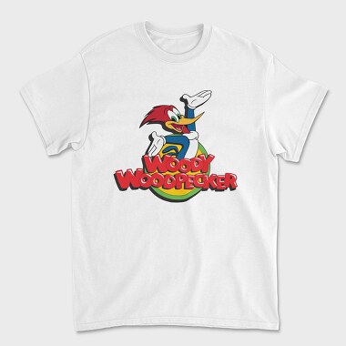 Cartoon Retro Woody Woodpecker 4, Tricou Barbati (Unisex)