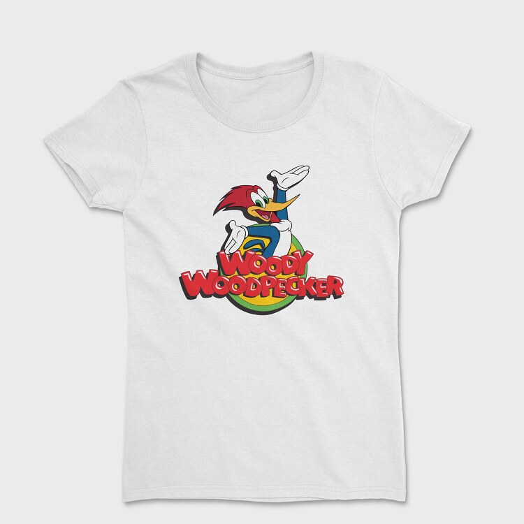 Tricou Femei, Cartoon Retro Woody Woodpecker 4