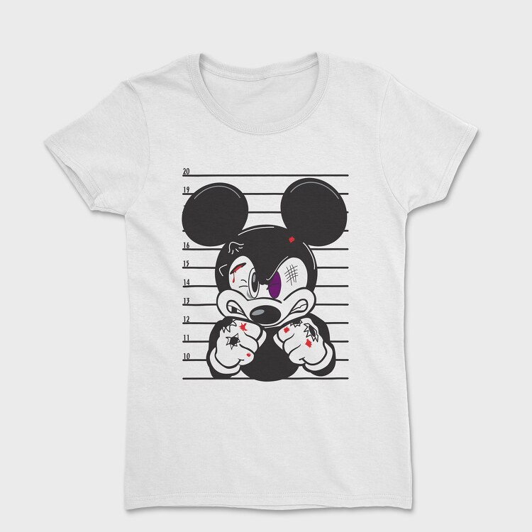 Tricou Femei, Prisoner Mickey Mouse