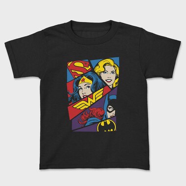 Tricou Copii, Supergirl Wonder Woman Batwoman