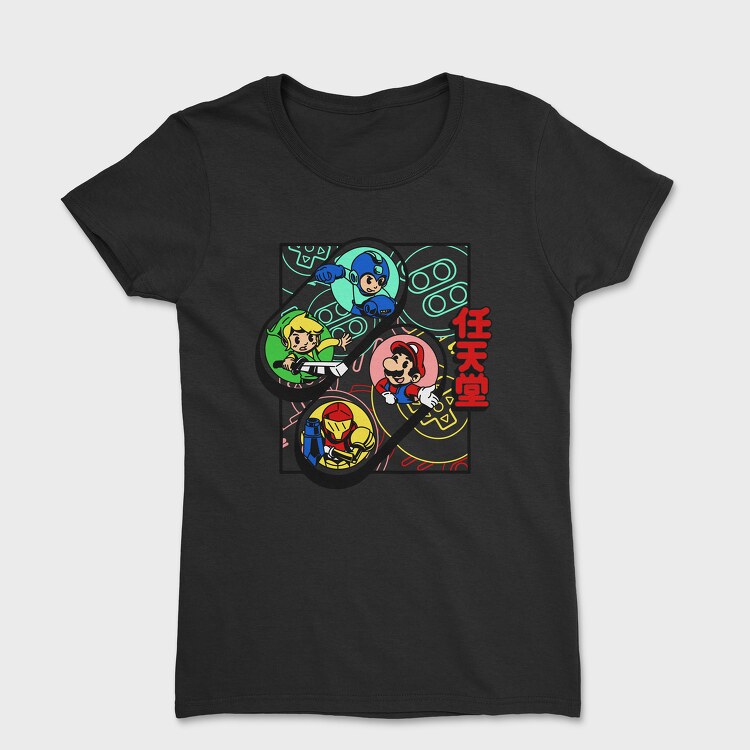 Video Game Multiple, Tricou Femei