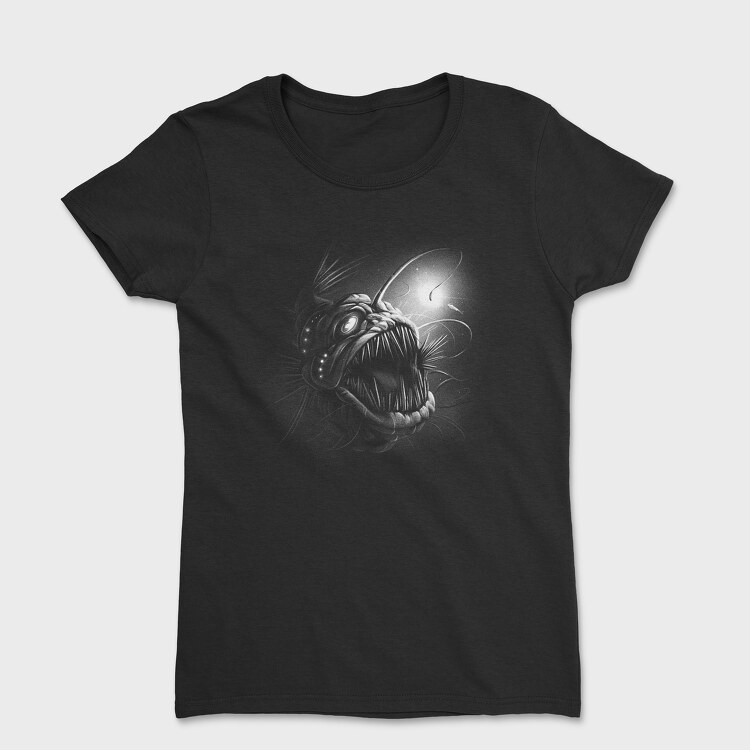 Tricou Femei, Angler Fish Deep Sea