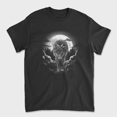 Wolf Woods Moon, Tricou Barbati (Unisex)