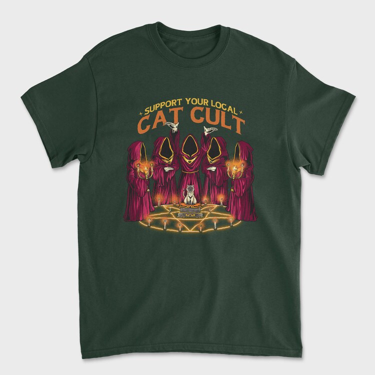 Cat Cult, Tricou Barbati (Unisex)