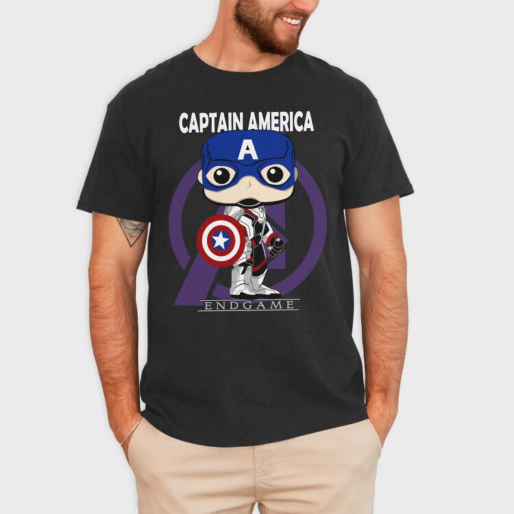 Captain America Endgame, Tricou Barbati (Unisex)