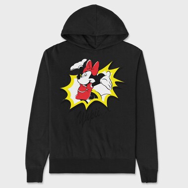 Yupii Minnie Mouse, Hanorac Oversize Barbati (Unisex)