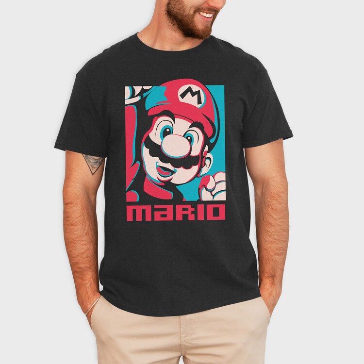 Mario Bros Design, Tricou Barbati (Unisex)