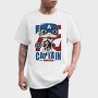 Captain America Pop Art, Tricou Barbati (Unisex)