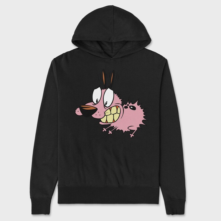 Hanorac Barbati (Unisex), Cartoon Retro Courage the Cowardly Dog 1