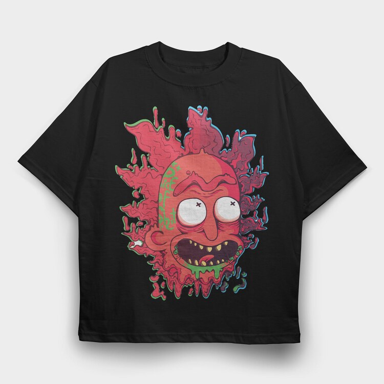 Zombie Spit Rage, Tricou Oversize Barbati (Unisex)