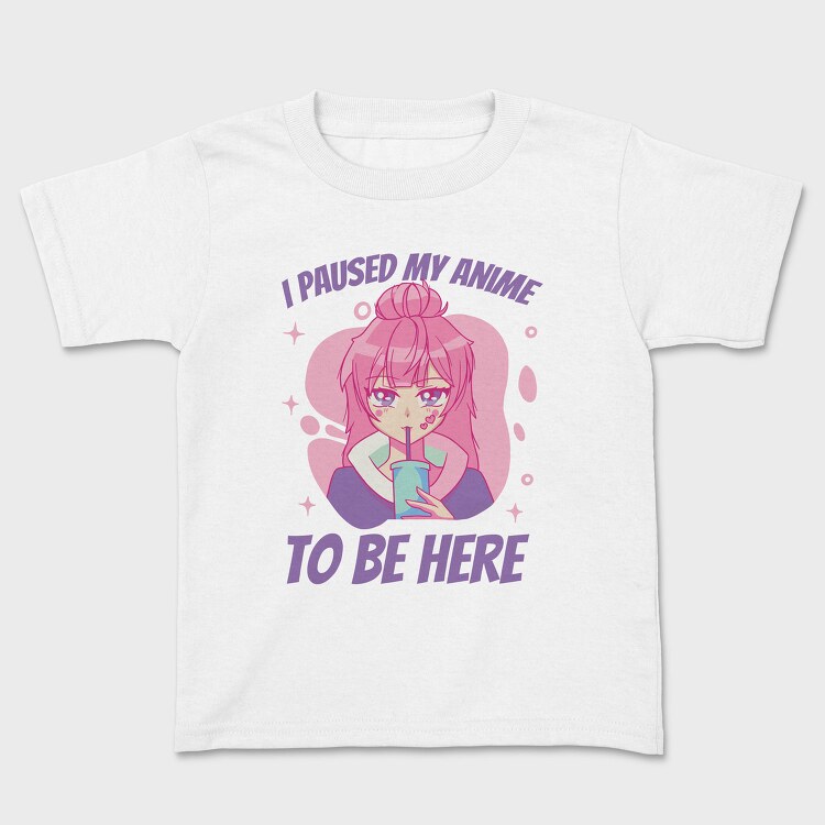 Anime Pause Drink, Tricou Copii