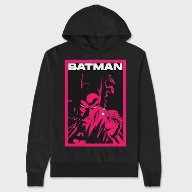 Batman Neon Pink, Hanorac Oversize Barbati (Unisex)