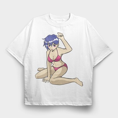 Blue Wave Bikini, Tricou Oversize Barbati (Unisex)