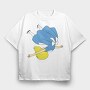 Bluebird Of Joy, Tricou Oversize Barbati (Unisex)