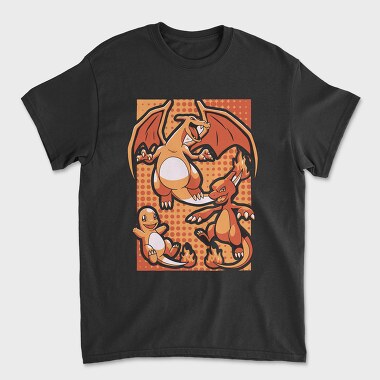 Charizard Fire Trio, Tricou Barbati (Unisex)