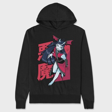 Demon Girl Manga, Hanorac Oversize Barbati (Unisex)