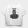 Dog Mugshot Id, Tricou Oversize Barbati (Unisex)