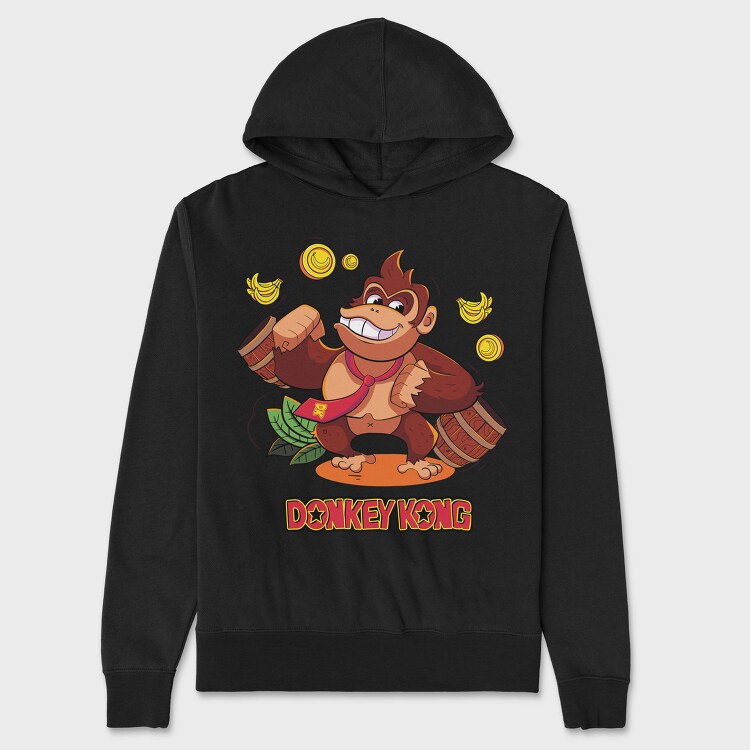 Donkey Kong Bananas, Hanorac Oversize Barbati (Unisex)