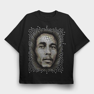 Dot Portrait, Tricou Oversize Barbati (Unisex)