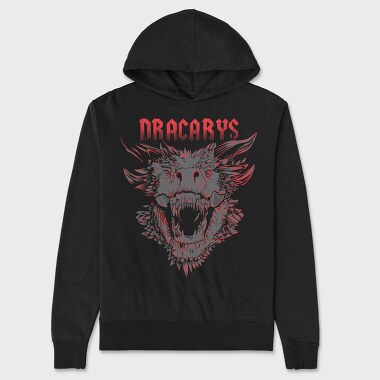 Dracarys Wolf Howl, Hanorac Oversize Barbati (Unisex)