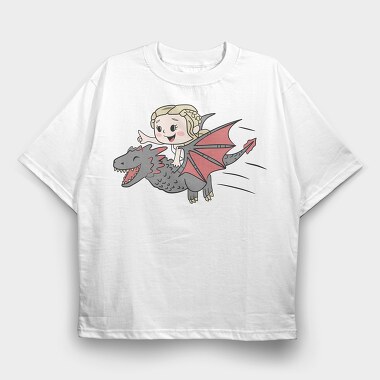 Dragon Rider, Tricou Oversize Barbati (Unisex)