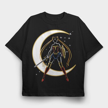 Eagle Moon Sword, Tricou Oversize Barbati (Unisex)