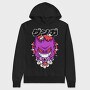 Gengar Ghostly Grin, Hanorac Oversize Barbati (Unisex)