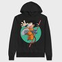 Goku Flying Kick, Hanorac Oversize Barbati (Unisex)