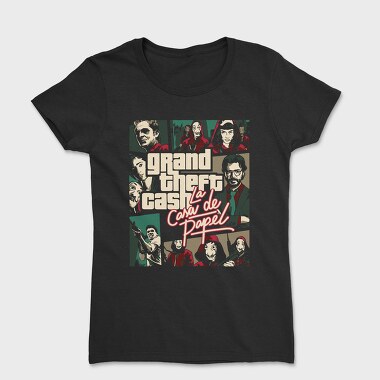 Grand Theft Cash Papel, Tricou Femei