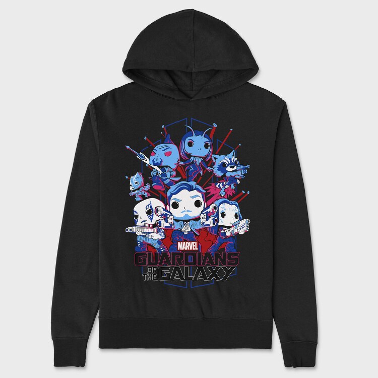 Guardians Of The Galaxy Pop Art, Hanorac Oversize Barbati (Unisex)