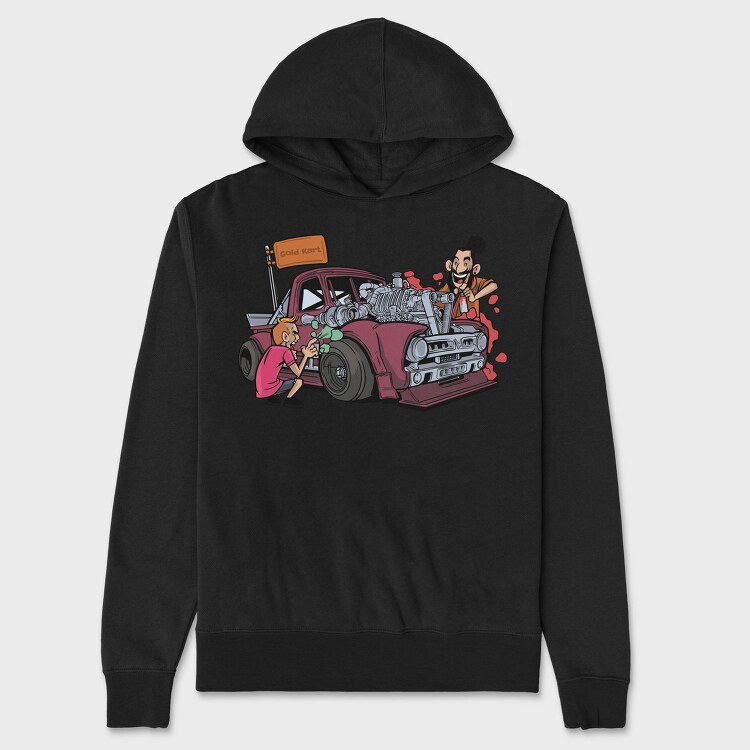 Hot Rod Garage, Hanorac Oversize Barbati (Unisex)