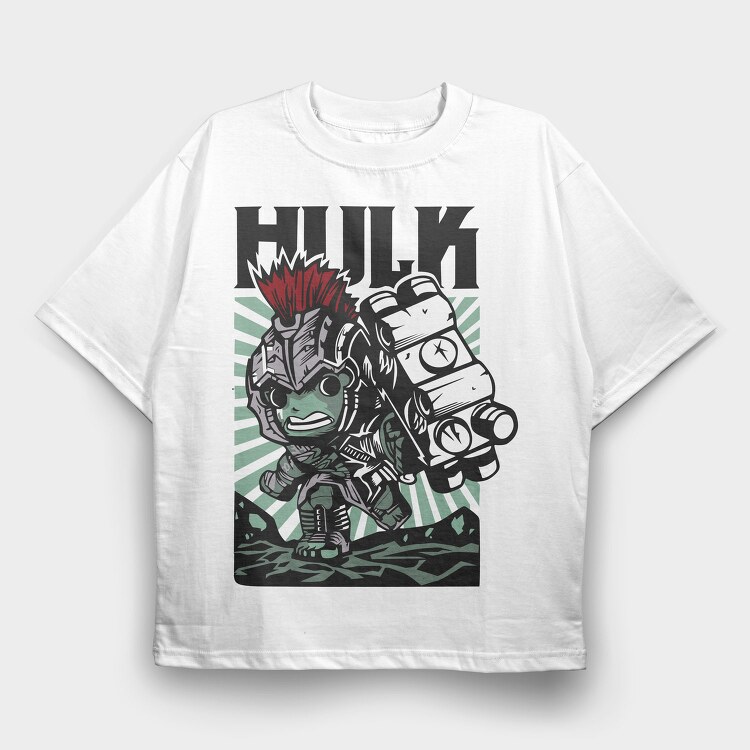 Hulk Punk, Tricou Oversize Barbati (Unisex)