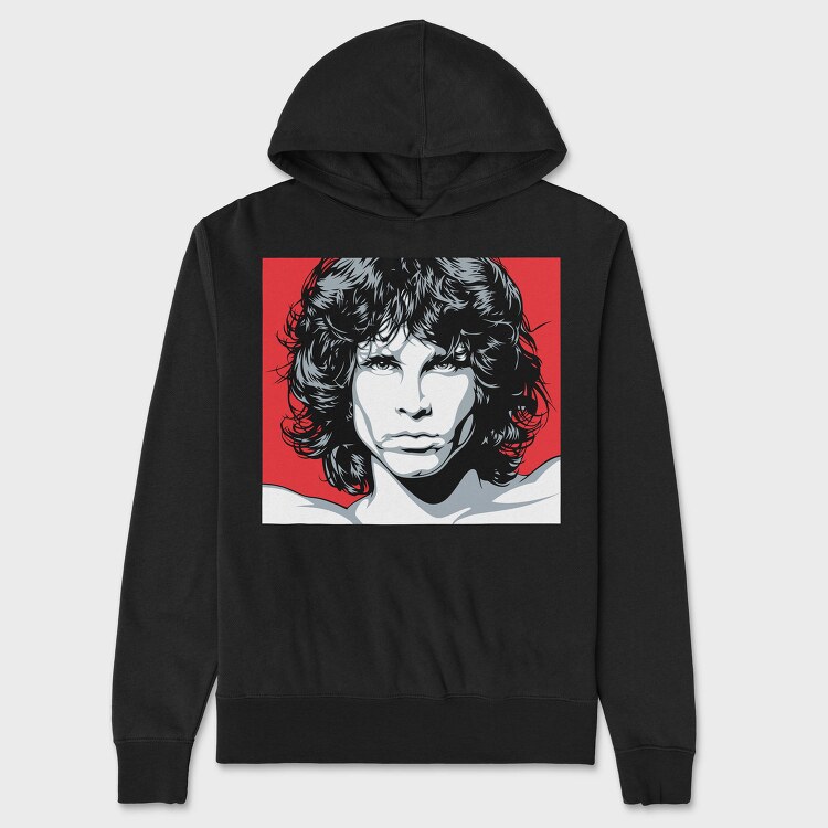 Jimi Red, Hanorac Oversize Barbati (Unisex)