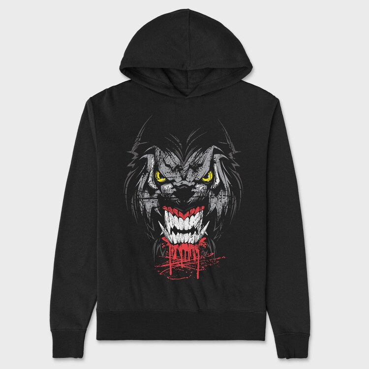 Joker Grin 1, Hanorac Oversize Barbati (Unisex)