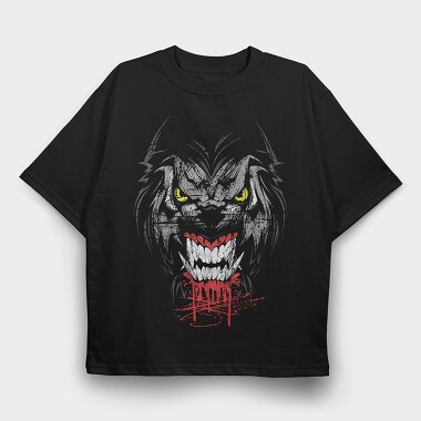 Joker Grin 1, Tricou Oversize Barbati (Unisex)