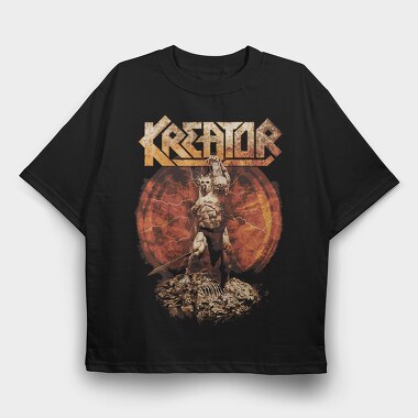 Kreator Warrior, Tricou Oversize Barbati (Unisex)