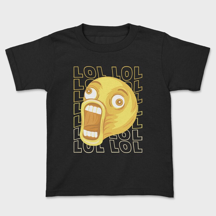 Laughing Emoji Scream, Tricou Copii