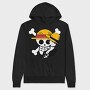 Luffy Pirate Hat, Hanorac Oversize Barbati (Unisex)